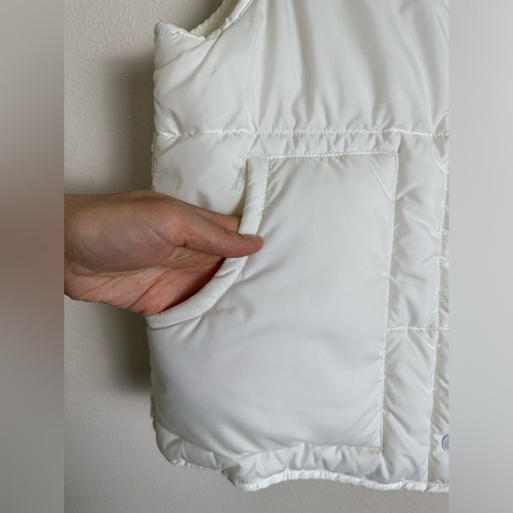 Polo Ralph Lauren white puffer quilted vest Y2K preppy S - Picture 2 of 7